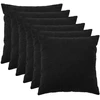 Pagalvėlės užvalkalas 6 pcs HEERLEN Juoda 80 x 80 cm Bouclé