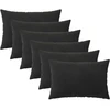 Pagalvėlės užvalkalas 6 pcs HEERLEN Juoda 50 x 70 cm Aksomas