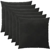 Pagalvėlės užvalkalas 6 pcs HEERLEN Juoda 80 x 80 cm Aksomas