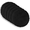 Pagalvėlės užvalkalas 6 pcs HEERLEN Juoda Ø 40 cm Flanelė