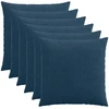 Pagalvėlės užvalkalas 6 pcs HEERLEN Jūrinė mėlyna 65 x 65 cm