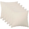 Pagalvėlės užvalkalas 6 pcs HEERLEN Kreminė 45 x 45 cm Bouclé