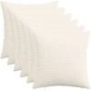Pagalvėlės užvalkalas 6 pcs HEERLEN Kreminė 30 x 30 cm