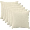 Pagalvėlės užvalkalas 6 pcs HEERLEN Kreminė 35 x 35 cm