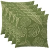 Pagalvėlės užvalkalas 6 pcs HEERLEN Lapų dizainas 80 x 80 cm