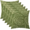 Pagalvėlės užvalkalas 6 pcs HEERLEN Lapų dizainas 35 x 35 cm