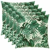 Pagalvėlės užvalkalas 6 pcs HEERLEN Lapų raštas 80 x 80 cm
