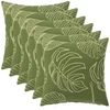 Pagalvėlės užvalkalas 6 pcs HEERLEN Lapų dizainas 40 x 40 cm