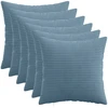 Pagalvėlės užvalkalas 6 pcs HEERLEN Mėlyna 45 x 45 cm mančester