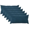 Pagalvėlės užvalkalas 6 pcs HEERLEN Mėlyna 40 x 80 cm Aksomas