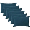 Pagalvėlės užvalkalas 6 pcs HEERLEN Mėlyna 40 x 60 cm Aksomas