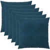 Pagalvėlės užvalkalas 6 pcs HEERLEN Mėlyna 55 x 55 cm Aksomas