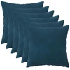 Pagalvėlės užvalkalas 6 pcs HEERLEN Mėlyna 35 x 35 cm Aksomas