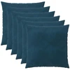 Pagalvėlės užvalkalas 6 pcs HEERLEN Mėlyna 65 x 65 cm Aksomas