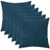 Pagalvėlės užvalkalas 6 pcs HEERLEN Mėlyna 45 x 45 cm Aksomas