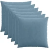 Pagalvėlės užvalkalas 6 pcs HEERLEN Mėlyna 60 x 60 cm mančester