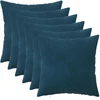 Pagalvėlės užvalkalas 6 pcs HEERLEN Mėlyna 50 x 50 cm Aksomas
