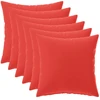 Pagalvėlės užvalkalas 6 pcs HEERLEN Raudona 45 x 45 cm