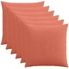 Pagalvėlės užvalkalas 6 pcs HEERLEN Raudona oranžinė 70 x 70 cm