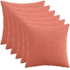 Pagalvėlės užvalkalas 6 pcs HEERLEN Raudona oranžinė 40 x 40 cm