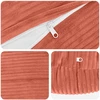 Pagalvėlės užvalkalas 6 pcs HEERLEN Raudona oranžinė Ø 60 cm