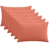 Pagalvėlės užvalkalas 6 pcs HEERLEN Raudona oranžinė 50 x 75 cm