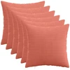 Pagalvėlės užvalkalas 6 pcs HEERLEN Raudona oranžinė 50 x 50 cm