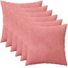 Pagalvėlės užvalkalas 6 pcs HEERLEN Rožinė 35 x 35 cm Aksomas