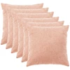 Pagalvėlės užvalkalas 6 pcs HEERLEN Rožinė 65 x 65 cm Bouclé