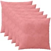 Pagalvėlės užvalkalas 6 pcs HEERLEN Rožinė 55 x 55 cm Aksomas