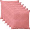 Pagalvėlės užvalkalas 6 pcs HEERLEN Rožinė 60 x 60 cm Aksomas