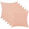 Pagalvėlės užvalkalas 6 pcs HEERLEN Rožinė 40 x 40 cm Bouclé