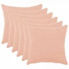Pagalvėlės užvalkalas 6 pcs HEERLEN Rožinė 45 x 45 cm Bouclé