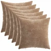 Pagalvėlės užvalkalas 6 pcs HEERLEN Ruda 40 x 40 cm