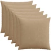 Pagalvėlės užvalkalas 6 pcs HEERLEN Ruda 70 x 70 cm mančester