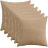 Pagalvėlės užvalkalas 6 pcs HEERLEN Ruda 50 x 50 cm mančester