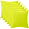Pagalvėlės užvalkalas 6 pcs HEERLEN Ryškiai žalia 45 x 45 cm