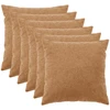 Pagalvėlės užvalkalas 6 pcs HEERLEN Smėlio 80 x 80 cm Bouclé