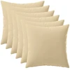 Pagalvėlės užvalkalas 6 pcs HEERLEN Smėlio 45 x 45 cm