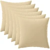 Pagalvėlės užvalkalas 6 pcs HEERLEN Smėlio 40 x 40 cm