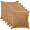 Pagalvėlės užvalkalas 6 pcs HEERLEN Smėlio 60 x 60 cm Bouclé