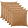 Pagalvėlės užvalkalas 6 pcs HEERLEN Smėlio 80 x 80 cm Bouclé