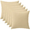 Pagalvėlės užvalkalas 6 pcs HEERLEN Smėlio 45 x 45 cm