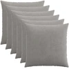 Pagalvėlės užvalkalas 6 pcs HEERLEN Šviesiai pilka 70 x 70 cm
