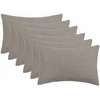 Pagalvėlės užvalkalas 6 pcs HEERLEN Šviesiai pilka 50 x 80 cm