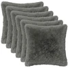 Pagalvėlės užvalkalas 6 pcs HEERLEN Šviesiai pilka 45 x 45 cm