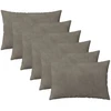 Pagalvėlės užvalkalas 6 pcs HEERLEN Šviesiai pilka 40 x 60 cm