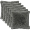 Pagalvėlės užvalkalas 6 pcs HEERLEN Šviesiai pilka 35 x 35 cm