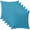 Pagalvėlės užvalkalas 6 pcs HEERLEN Šviesiai mėlyna 35 x 35 cm