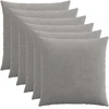 Pagalvėlės užvalkalas 6 pcs HEERLEN Šviesiai pilka 65 x 65 cm